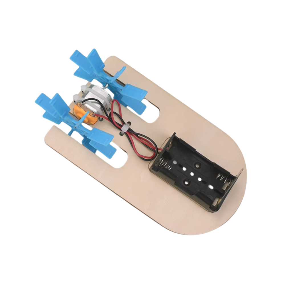 Pludo Paddle Racer STEM Kit – DIY Science Experiment Kit for Kids 3–5 | Mont–2 Water Resistance Activity