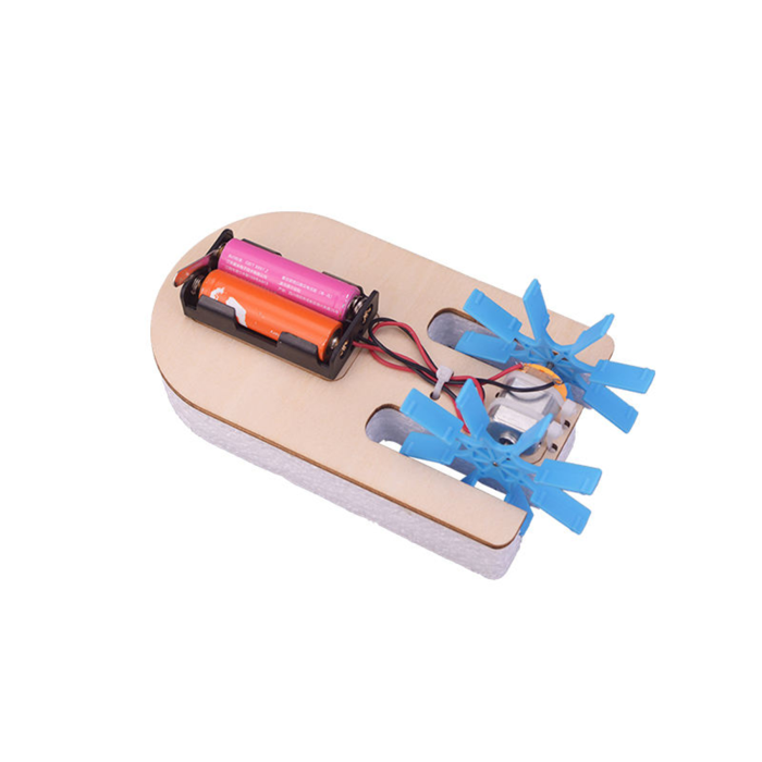 Pludo Paddle Racer STEM Kit – DIY Science Experiment Kit for Kids 3–5 | Mont–2 Water Resistance Activity