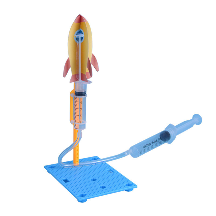 Pludo Rocket Launcher Kit DIY Science Kit – Learn Air Pressure & Rocket Launch Concepts for Ages 8–11 | Grade 3–5
