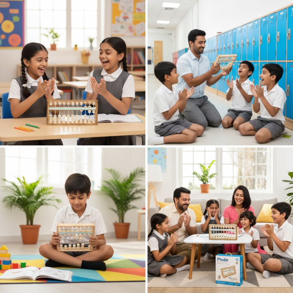 Pludo STEM DIY Abacus Kit – DIY Educational Toy for Kids 8–11 | Grade 3–5 Numbers and Maths Operation Learning Toy