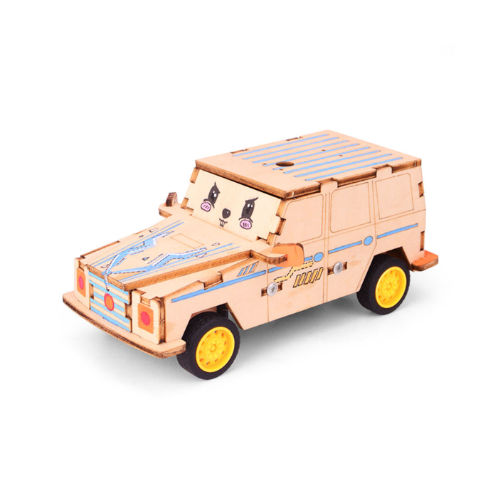 Pludo Clap Racer DIY Car Kit for Kids 8–11 | Grade 3–5 Voice-Controlled Robotic Car