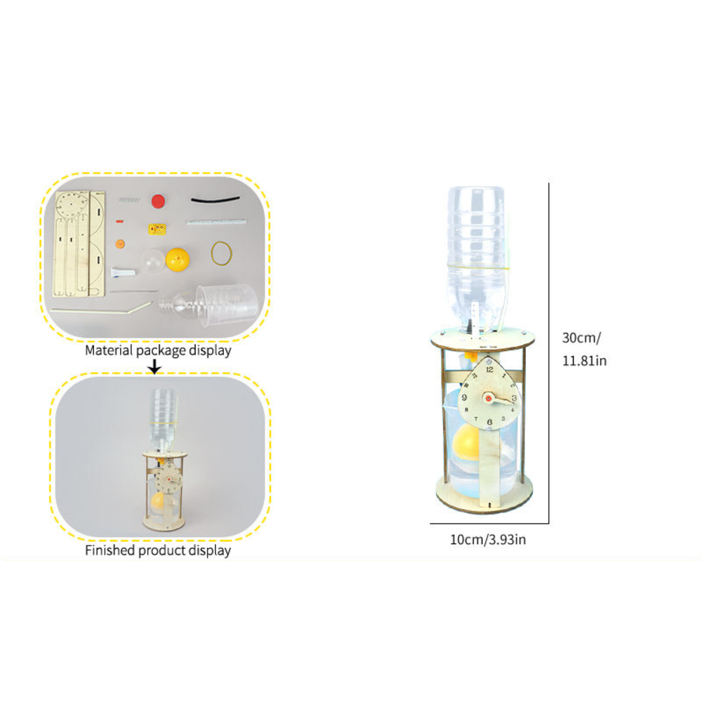 Pludo Gravitational Waterclock STEM Kit – Water Flow & Energy Transformation for Ages 8–11 | Grade 3 to 5
