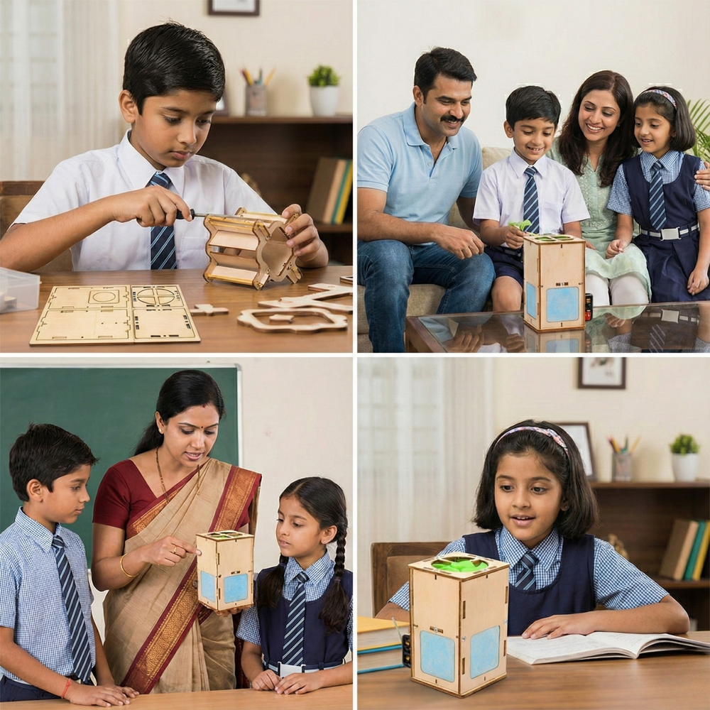 Pludo STEM Air Purifier Kit – DIY Science Kit Learning Toy for Kids 8–11 | Grade 3–5 Air & Filtration Model