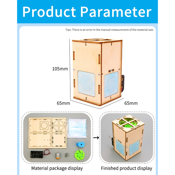 Pludo STEM Air Purifier Kit – DIY Science Kit Learning Toy for Kids 8–11 | Grade 3–5 Air & Filtration Model