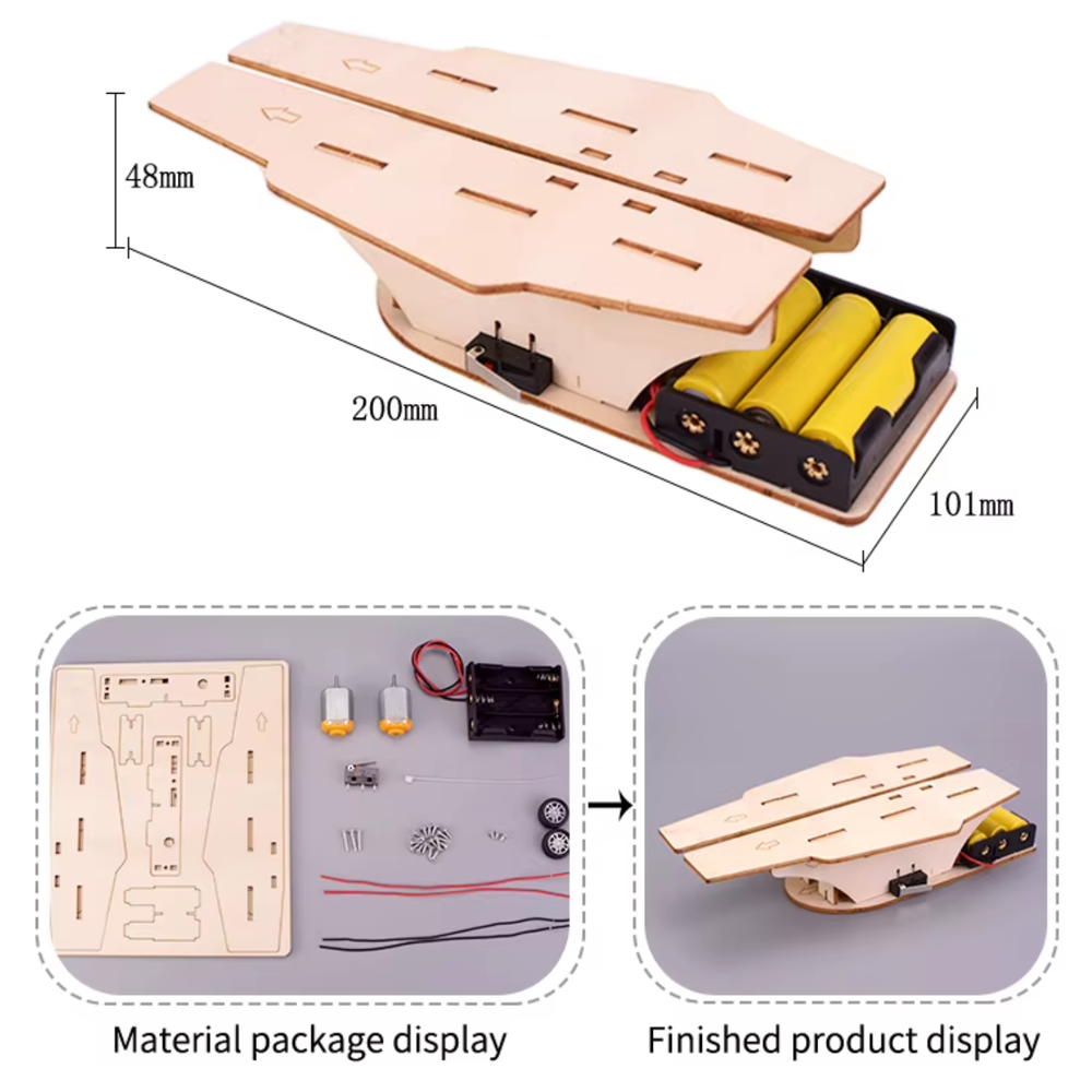 Pludo Paper Plane Launcher Kit – Friction Force Fun Carrier Catapult for Kids (11–14 Yrs) | Grade 6–8 Physics Learning Toy