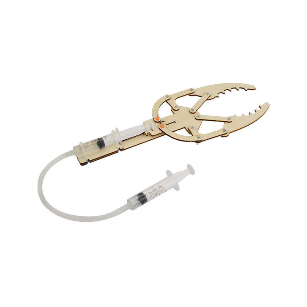 Pludo Hydraulic Claw STEM Kit – DIY Science Experiment Kit for Kids 11–14 | Grade 6–8 Learns Fluid Force