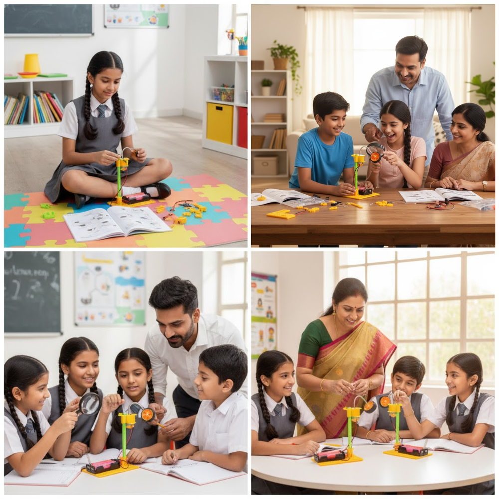 Pludo STEM Kit Gyro Transmitter – Learns Inertia, Balance & Motion for Kids 11–14 | Grade 6–8 DIY Science Kit