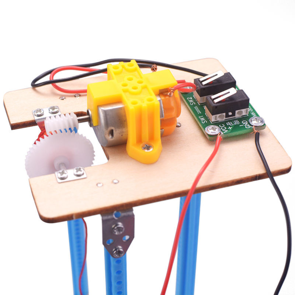 Pludo DIY Electric Lift Kit – Pulley Power Lift Model for Grades 6–8 (Ages 11–14) | Educational STEM Physics Kit