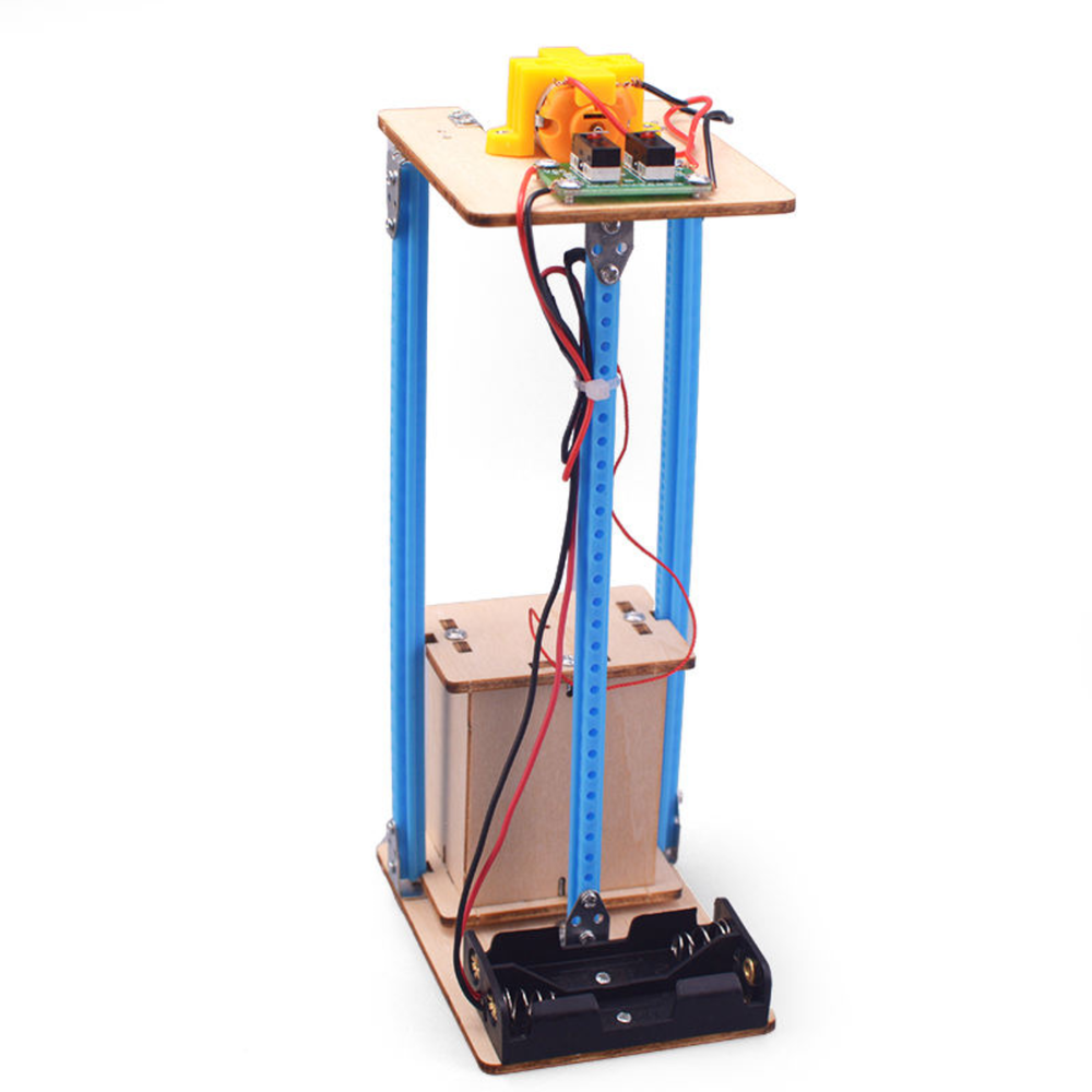 Pludo DIY Electric Lift Kit – Pulley Power Lift Model for Grades 6–8 (Ages 11–14) | Educational STEM Physics Kit