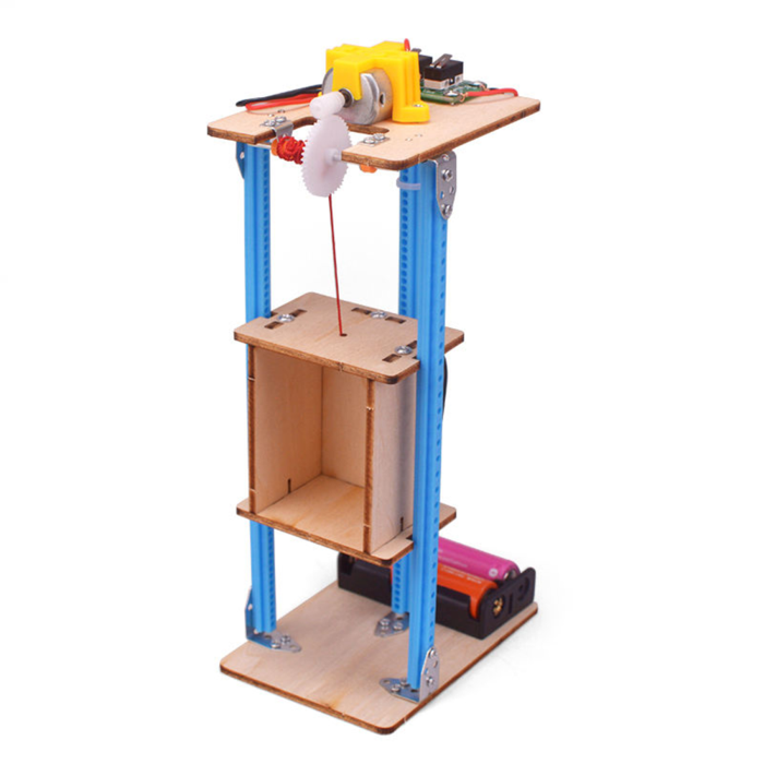 Pludo DIY Electric Lift Kit – Pulley Power Lift Model for Grades 6–8 (Ages 11–14) | Educational STEM Physics Kit