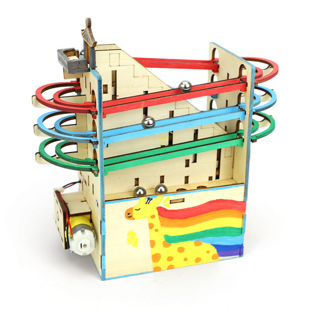 Pludo STEM Kit Marble Ball Run – DIY Educational Toy for Kids 11–14 | Grade 6–8 Gravitational Energy STEM Kit