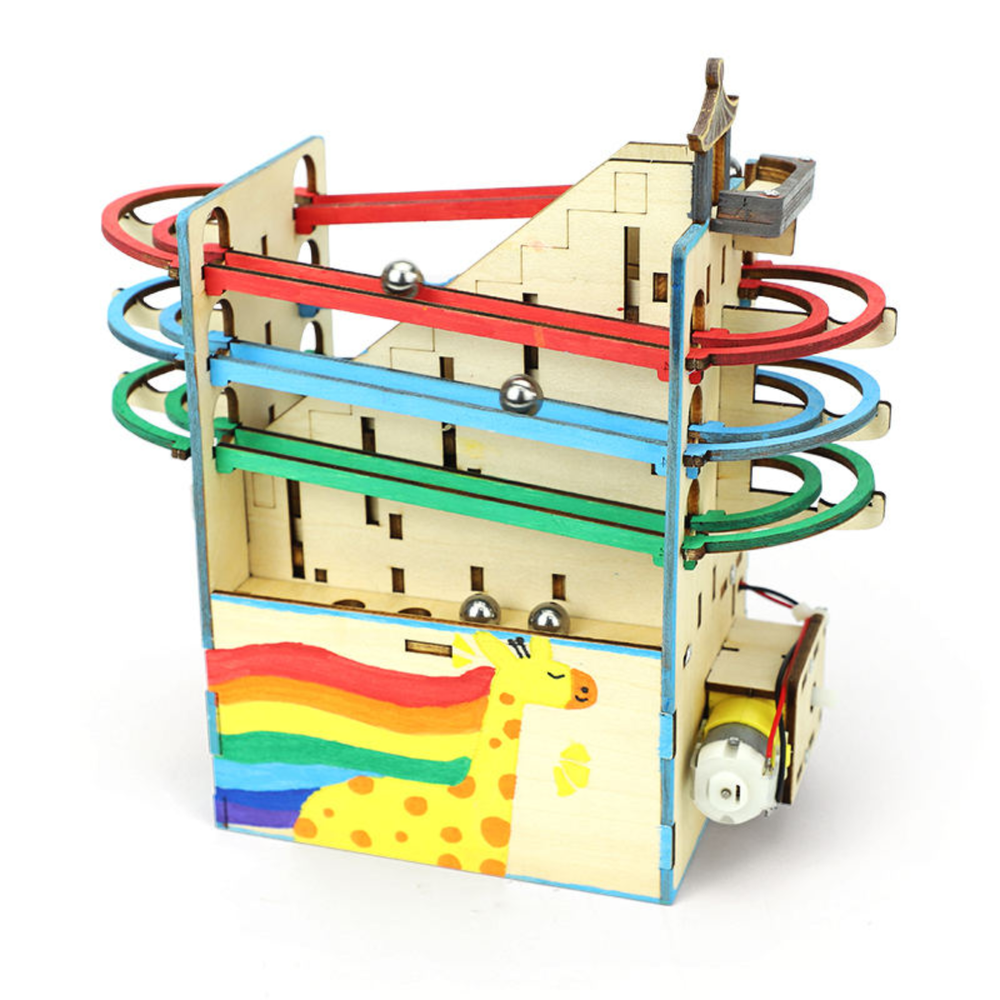 Pludo STEM Kit Marble Ball Run – DIY Educational Toy for Kids 11–14 | Grade 6–8 Gravitational Energy STEM Kit