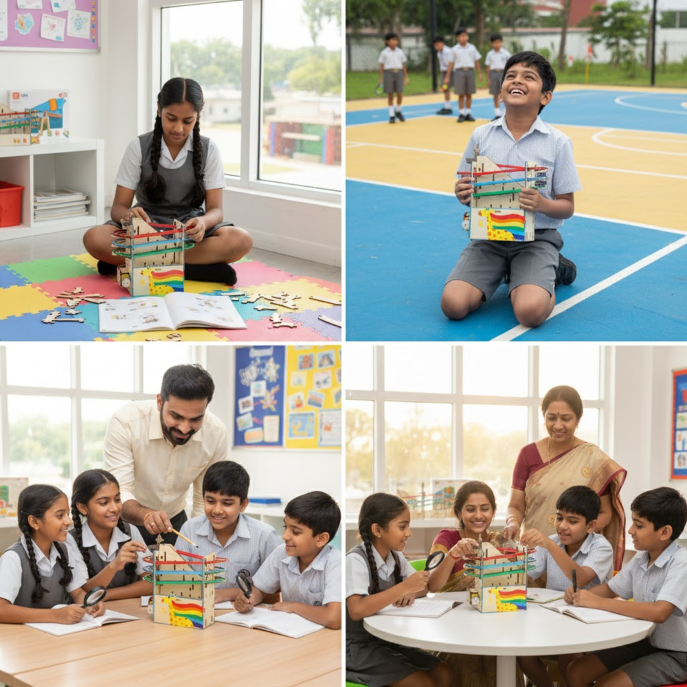 Pludo STEM Kit Marble Ball Run – DIY Educational Toy for Kids 11–14 | Grade 6–8 Gravitational Energy STEM Kit