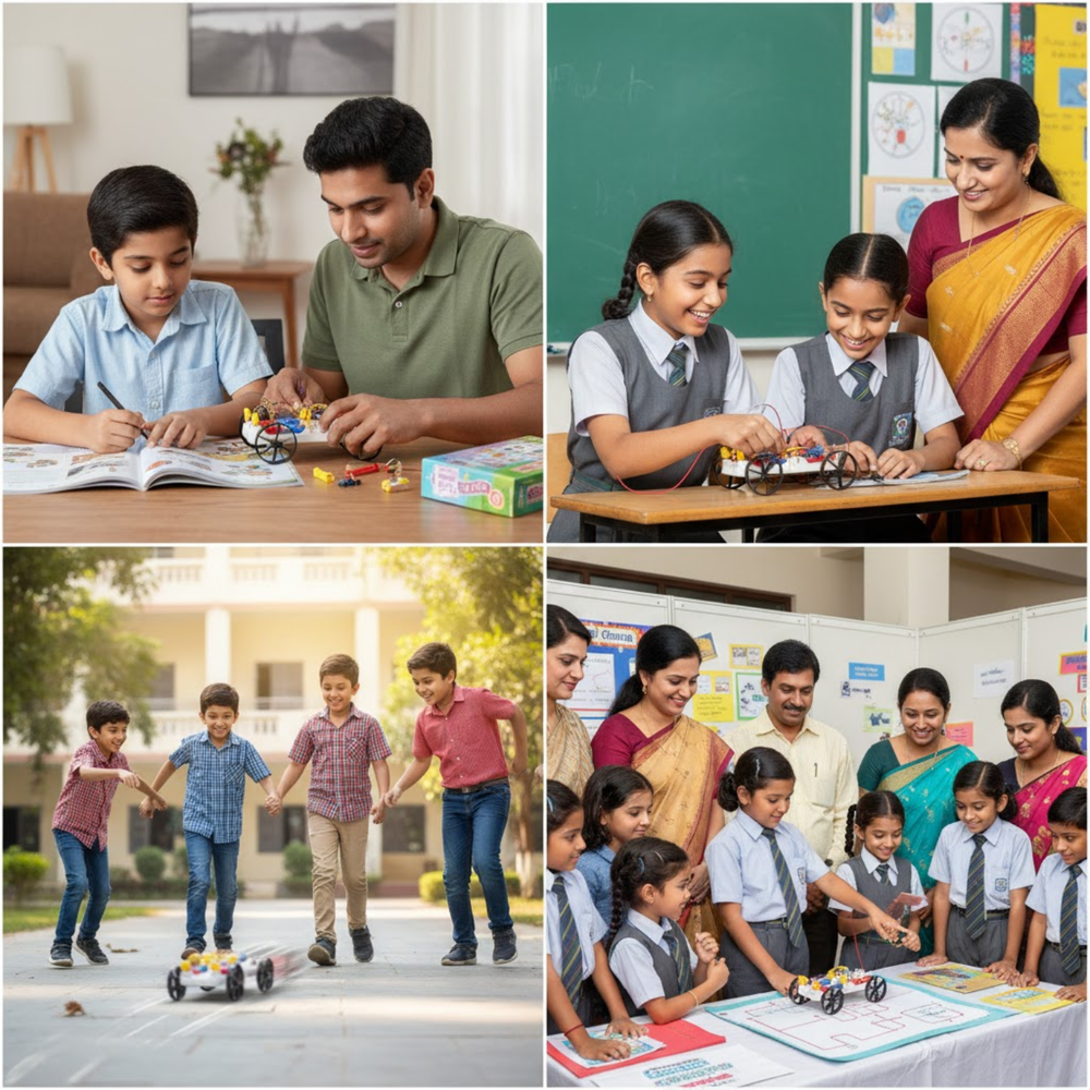 Pludo 2-Way Car Circuit Kit- Science Kit Energy Transformation Model for Grades 6-7 | Ages 11-12