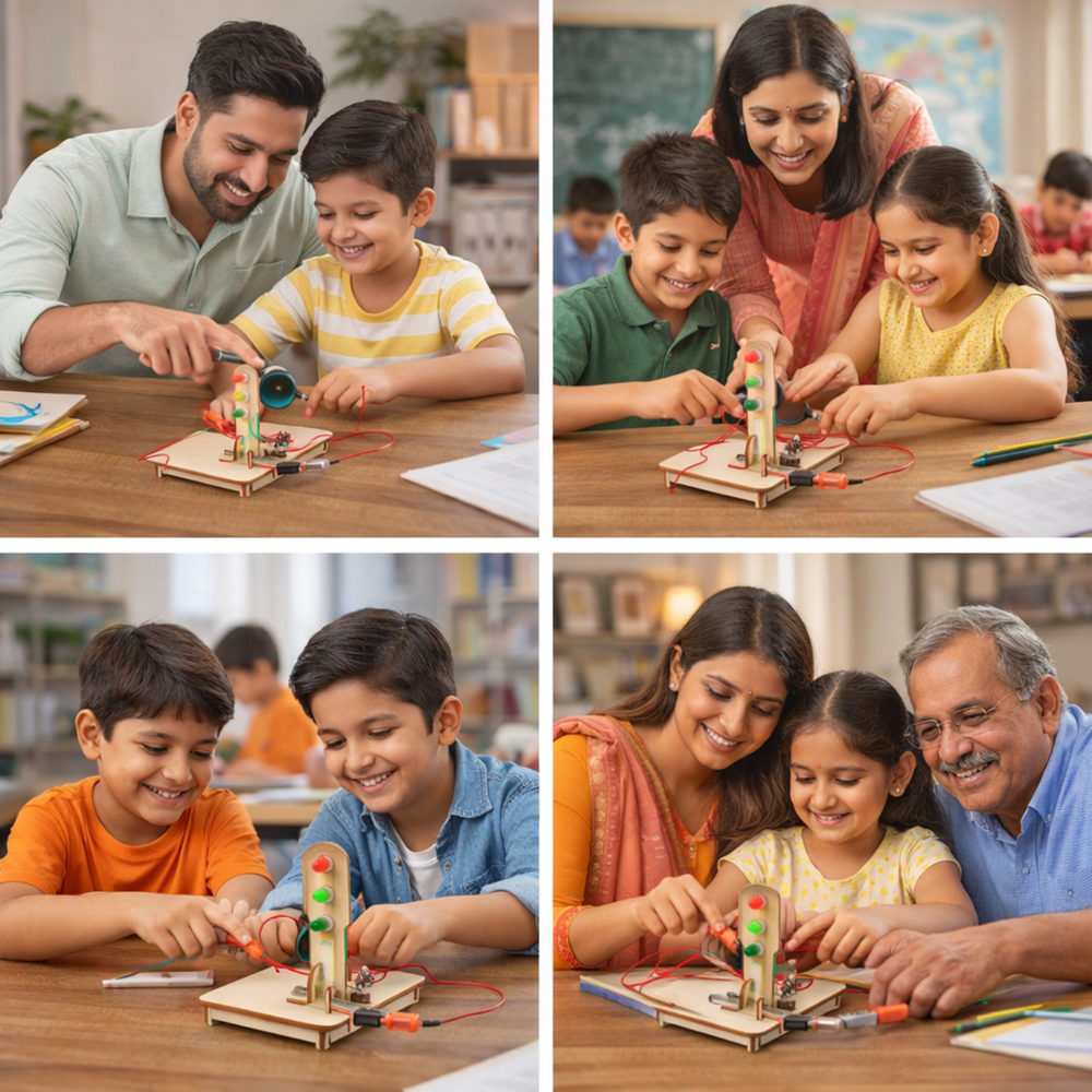 Pludo Signal Logic STEM Kit – Traffic Light Kit Science Toy for Grades 5-6 | Ages 10-11