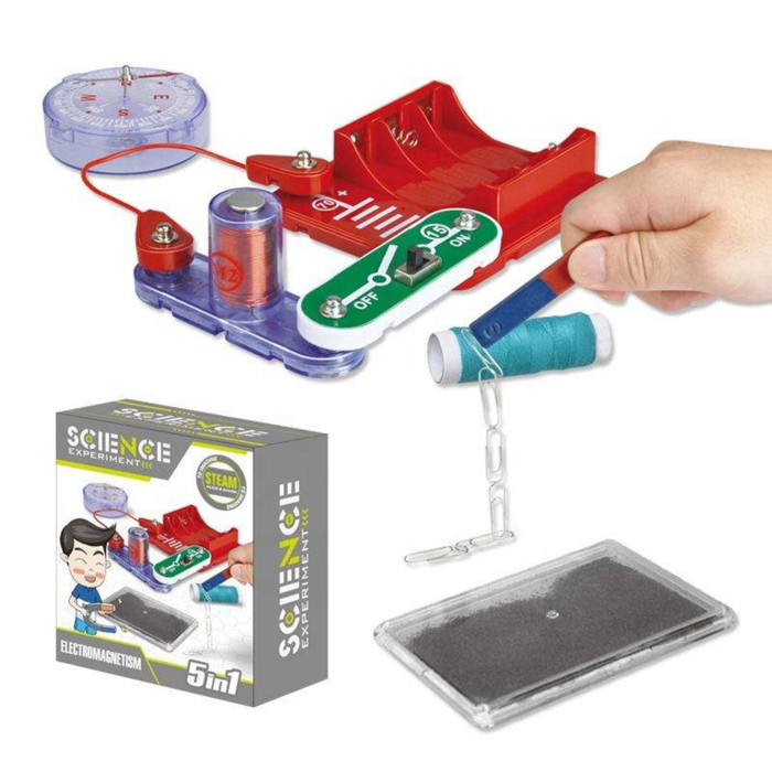 Pludo Electromagnetism Explorer Kit - Magnetic Field Generation STEM Toy Model for Grades 5-6 | Ages 10-11