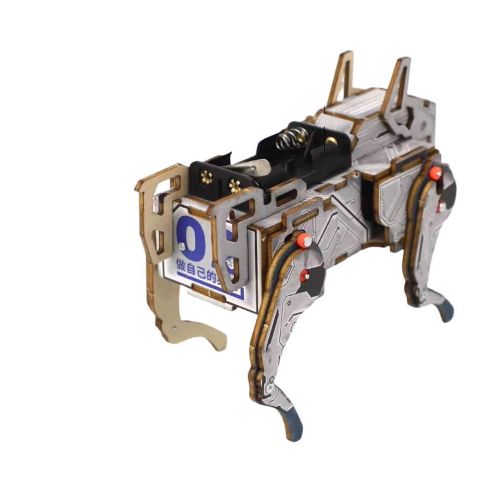 Pludo Sound Activated Robotic Dog DIY Kit – Learn Sound Detection and Mechanics for Ages 14–18 | Grade 9–10