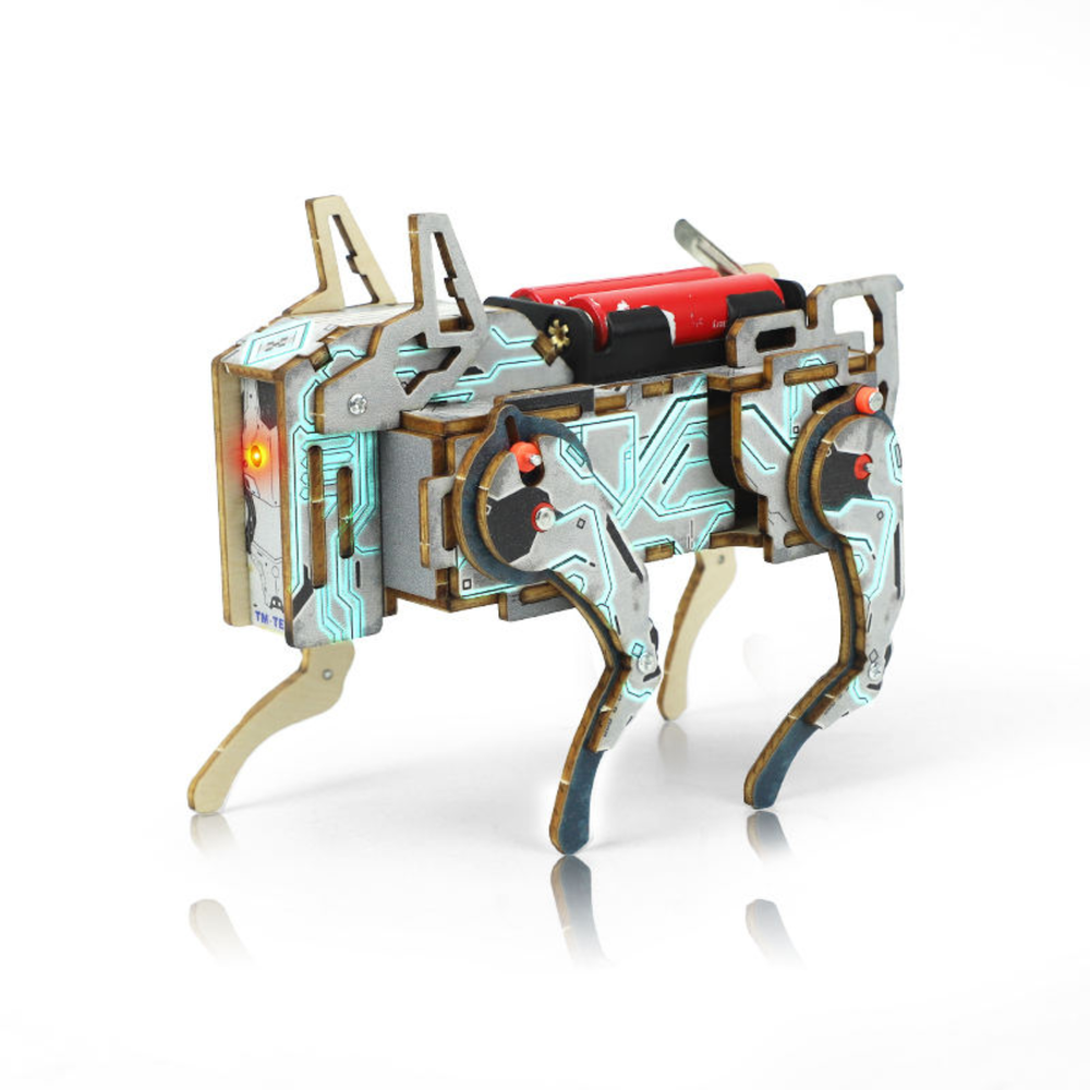 Pludo Sound Activated Robotic Dog DIY Kit – Learn Sound Detection and Mechanics for Ages 14–18 | Grade 9–10