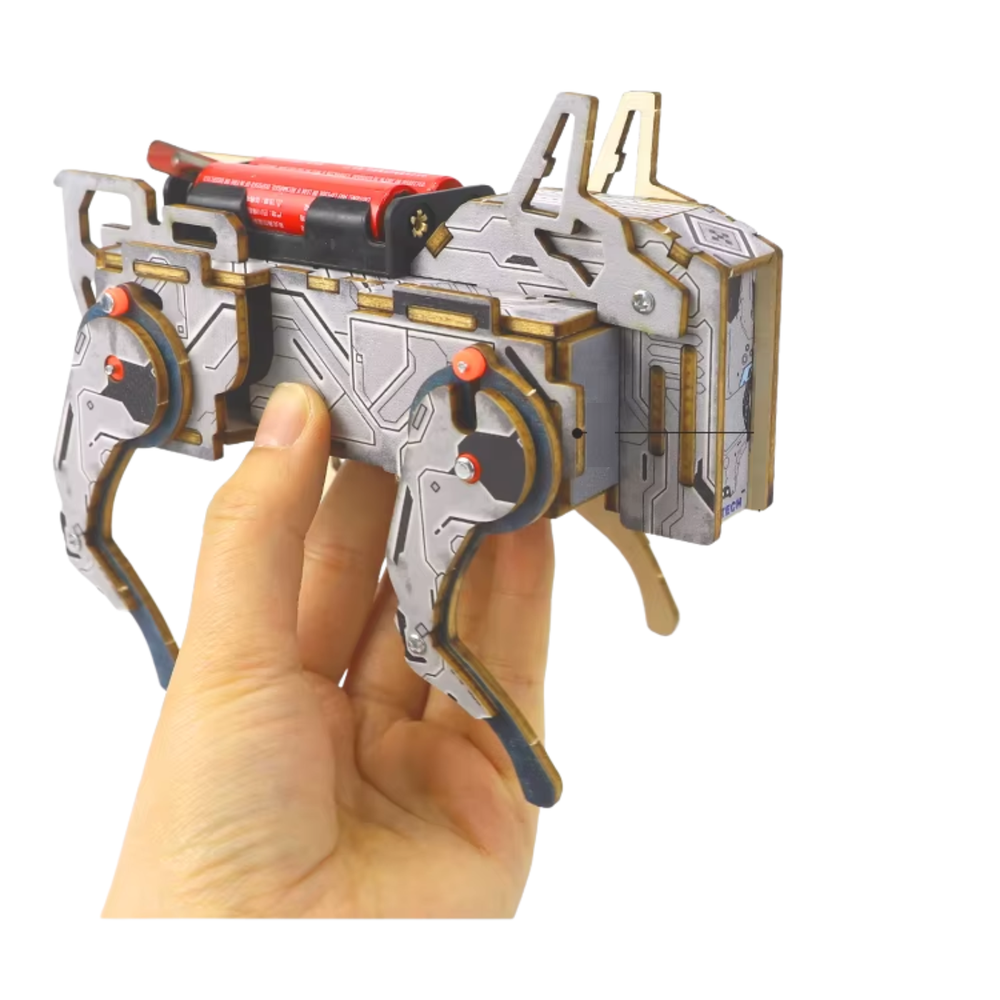 Pludo Sound Activated Robotic Dog DIY Kit – Learn Sound Detection and Mechanics for Ages 14–18 | Grade 9–10