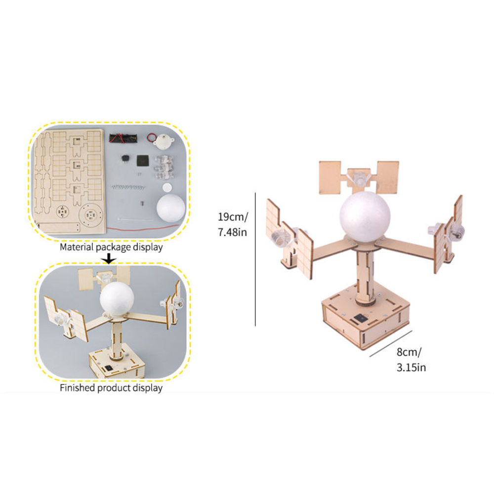 Pludo GPS Satellite Model DIY Kit – Satellite Communication Experiment for Ages 14–16 | Grade 9–10