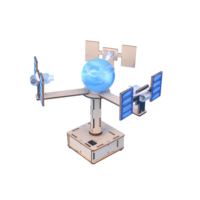 Pludo GPS Satellite Model DIY Kit – Satellite Communication Experiment for Ages 14–16 | Grade 9–10
