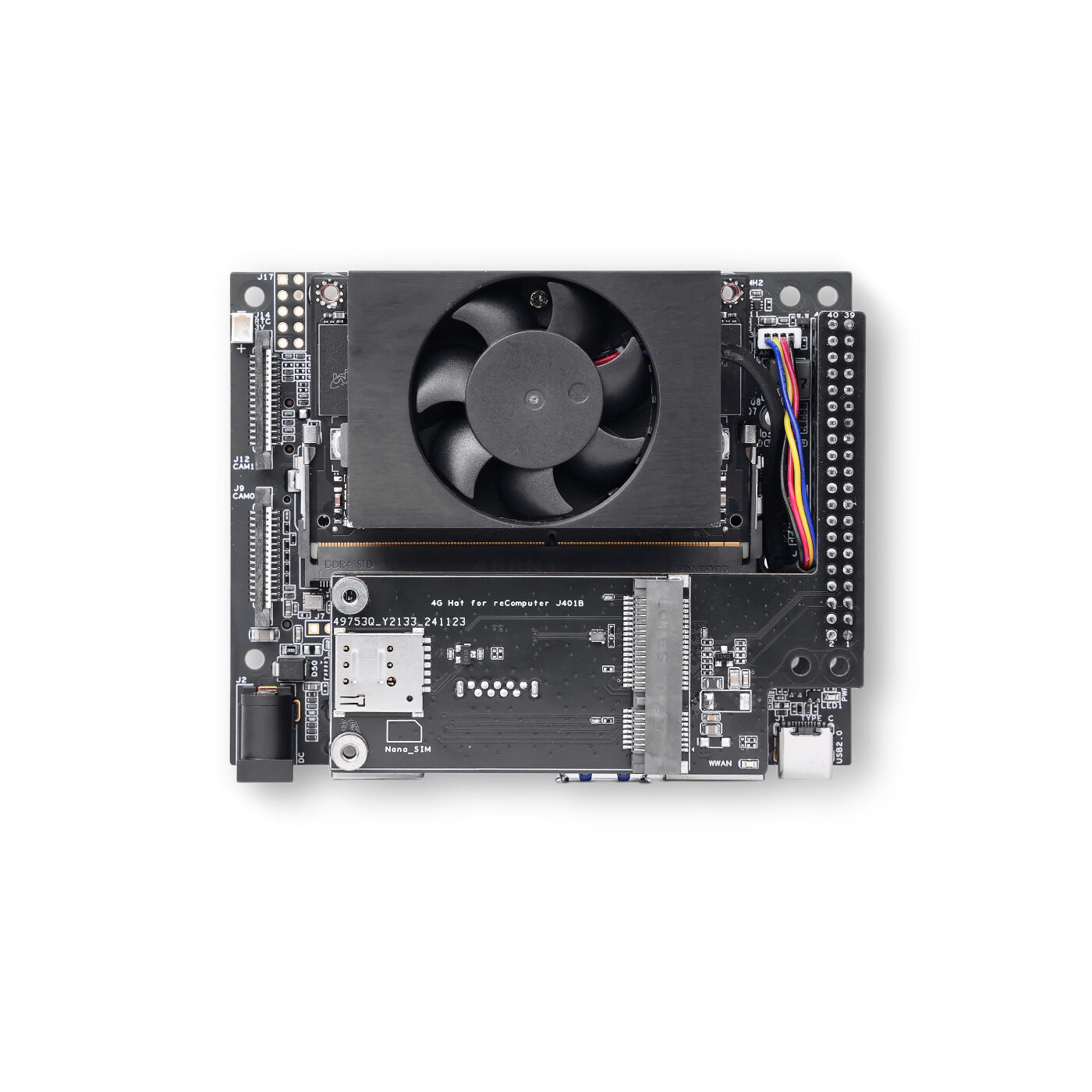 reComputer J4012B Edge AI Computer Powered by NVIDIA Jetson Orin NX 16GB 100 TOPS AI