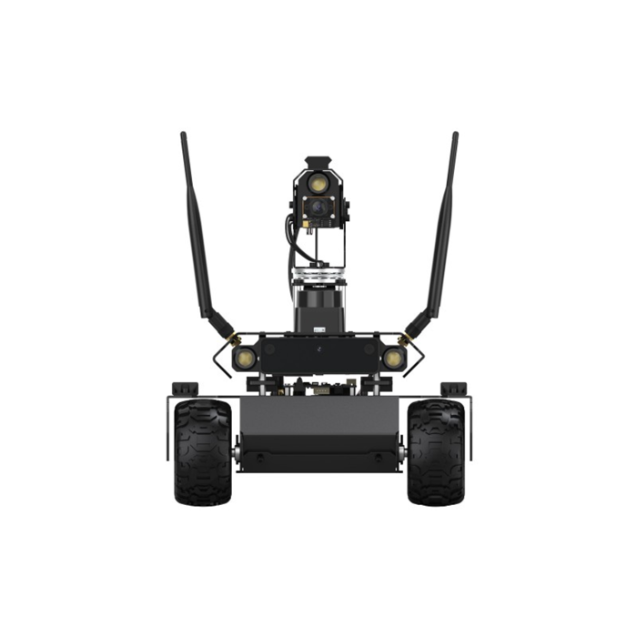 Waveshare UGV Rover ROS 2 Open-source 6 Wheels 4WD AI Robot With Jetson Orin Nano 4GB Kit, Dual controllers, 360° Flexible Omnidirectional Pan-Tilt