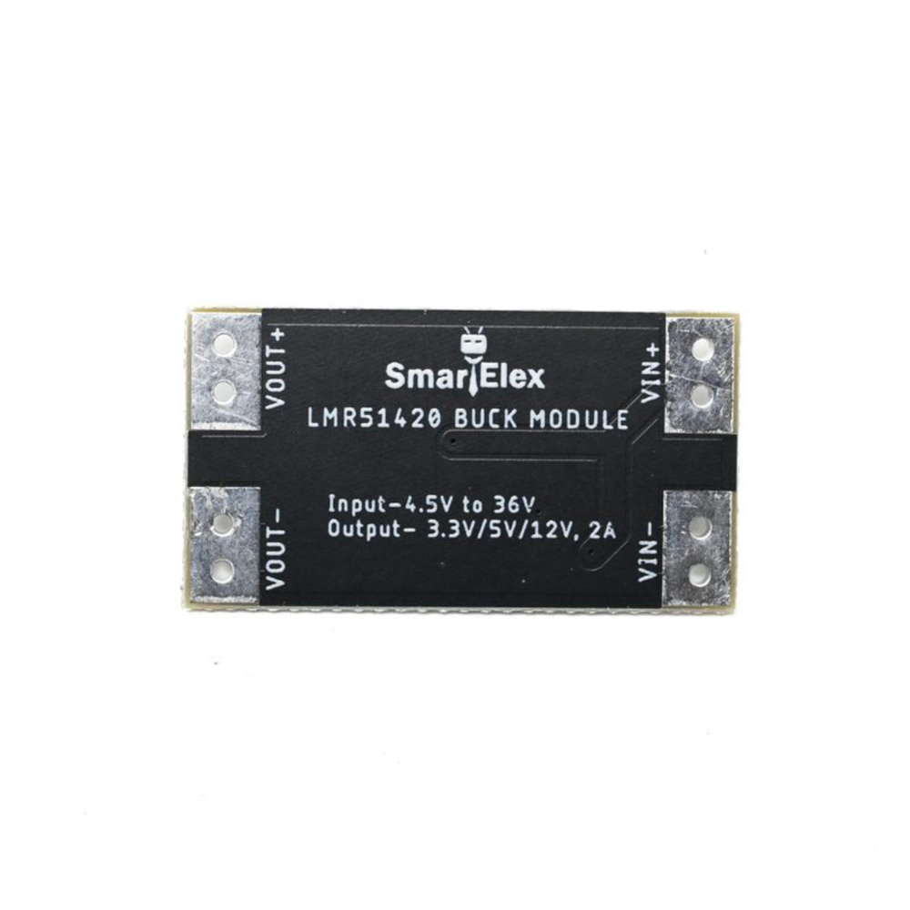 SmartElex 3.3V/5V/12V, 2A LMR51420 DC DC Boost Converter