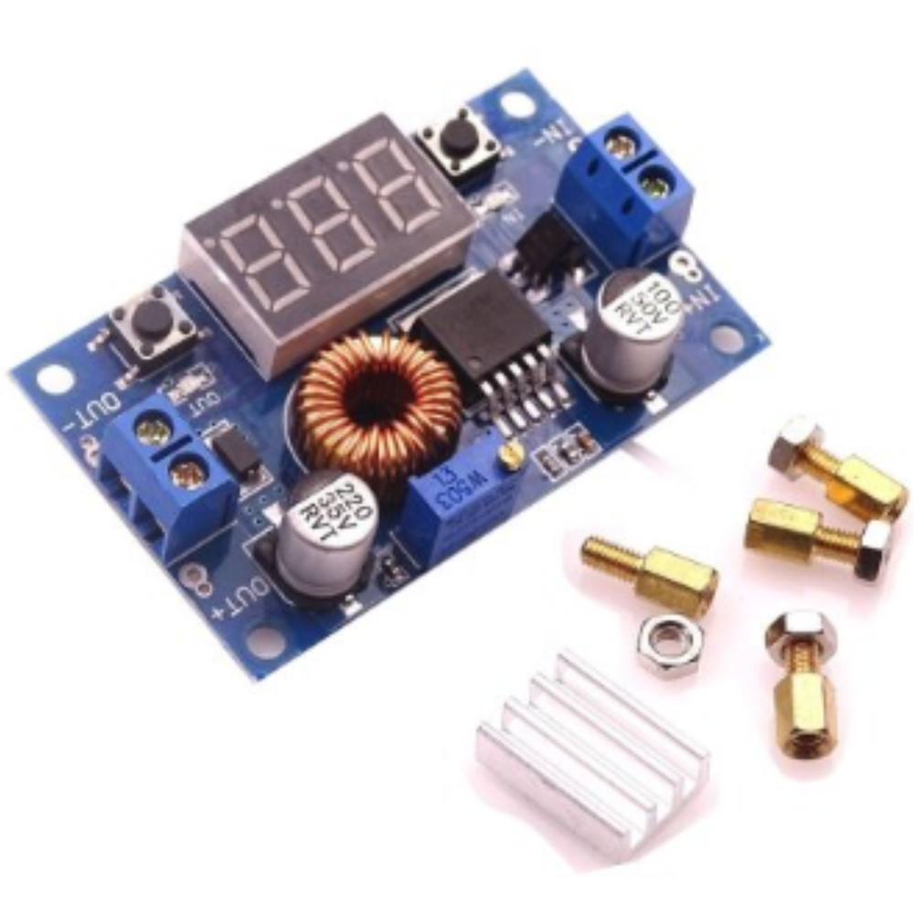 XL4015 5A Step Down Adjustable Power Supply with LED Voltmeter