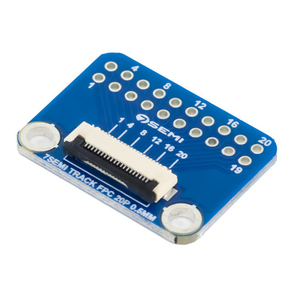 7Semi 0.5mm FFC FPC Connector Breakout Board (20 Pin)