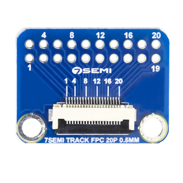 7Semi SES-P-3846 0.5mm 20-Pin FFC FPC Breakout Board - IoT Prototyping