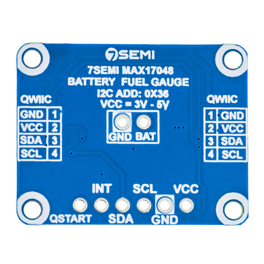 7Semi MAX17048 LiPoly - LiIon Battery Fuel Gauge Breakout Module