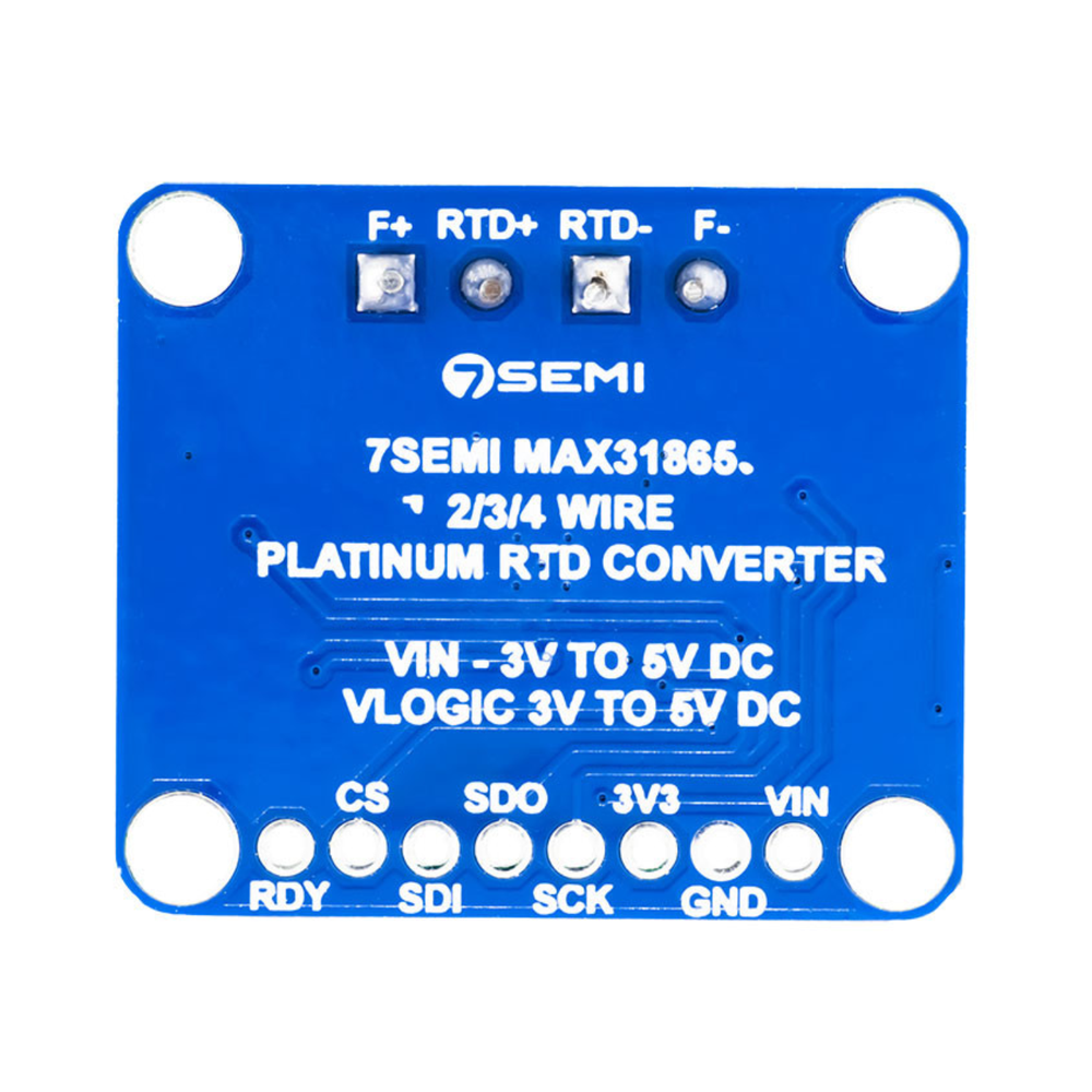 7Semi MAX31865 PT1000 RTD 3-Wire Temperature Sensor Amplifier Breakout Board