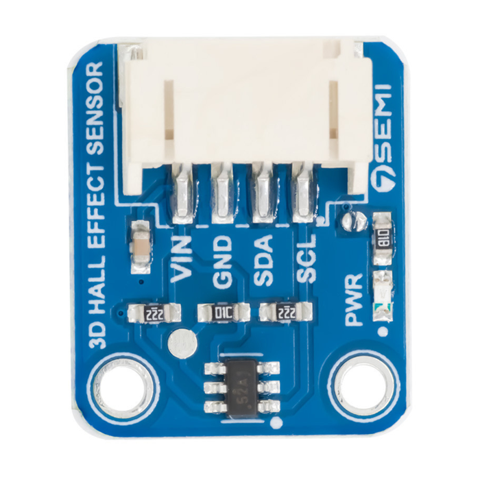 7Semi TMAG5273 3D Hall-Effect Sensor ±40mT/±80mT I2C - Arduino/Raspberry Pi Compatible