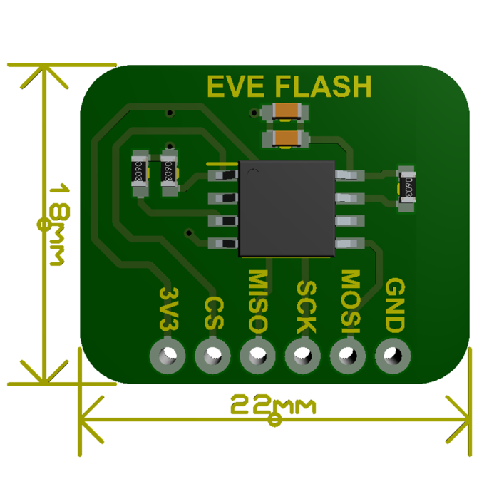 7Semi W25Q128JWSIQ 128Mbit SPI Flash Breakout Board - Buy Online in India