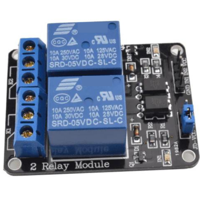 Iotcart 2-Ch 5V Relay Board 10A Optocoupler - Home Automation