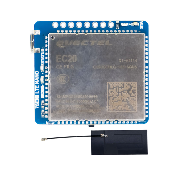 7Semi EC20 CAT-4 LTE 4G GNSS Nano Modem for IoT - Raspberry Pi Compatible
