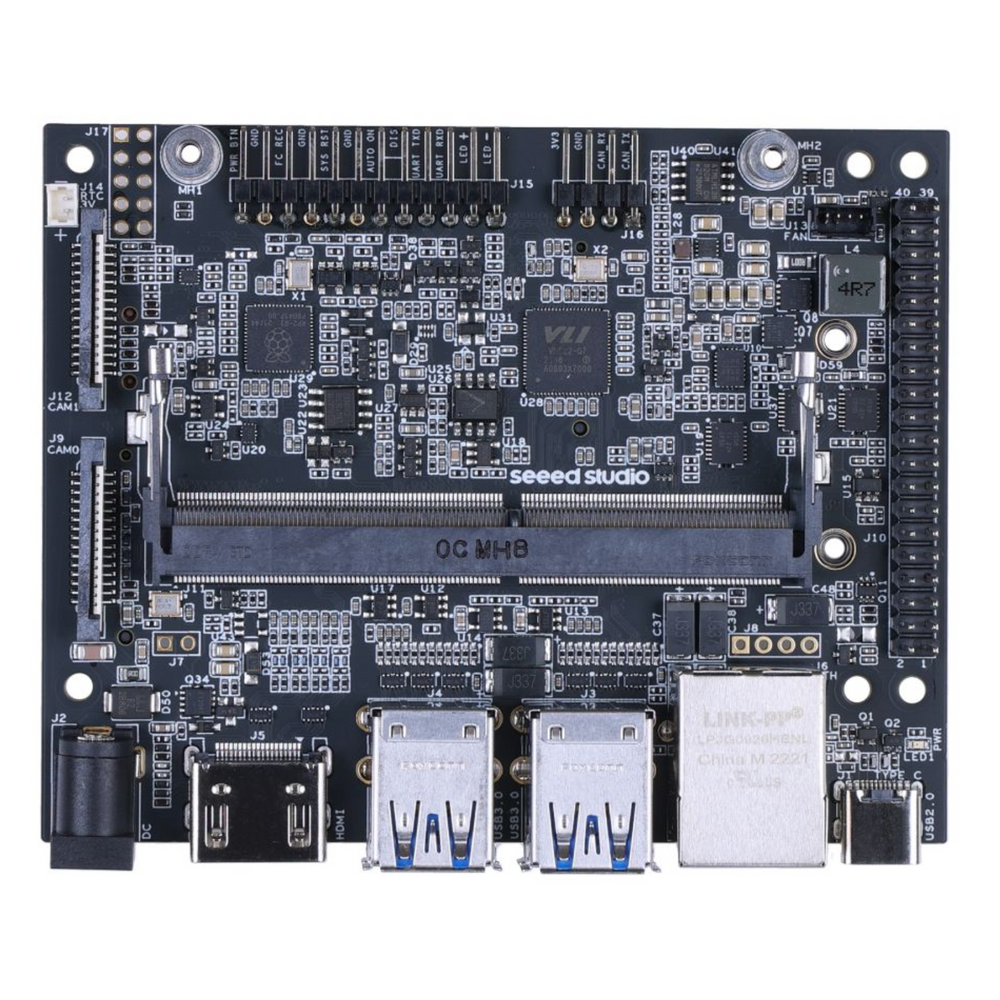 reComputer J401 Carrier Board for Jetson Orin Nano & Orin NX â€“ Open-Source Expansion Board (Without Power Adapter)