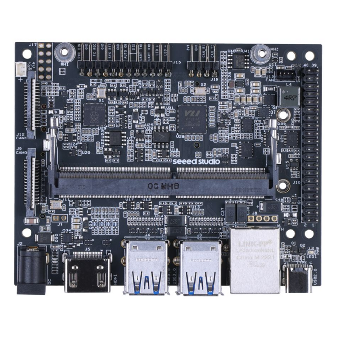 reComputer J401 Carrier Board for Jetson Orin Nano & Orin NX â€“ Open-Source Expansion Board (Without Power Adapter)
