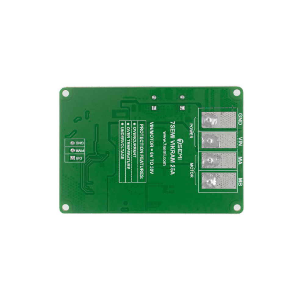 7Semi Vikram-3025 High-Power 25A DC Motor Driver for 6–30V Motors