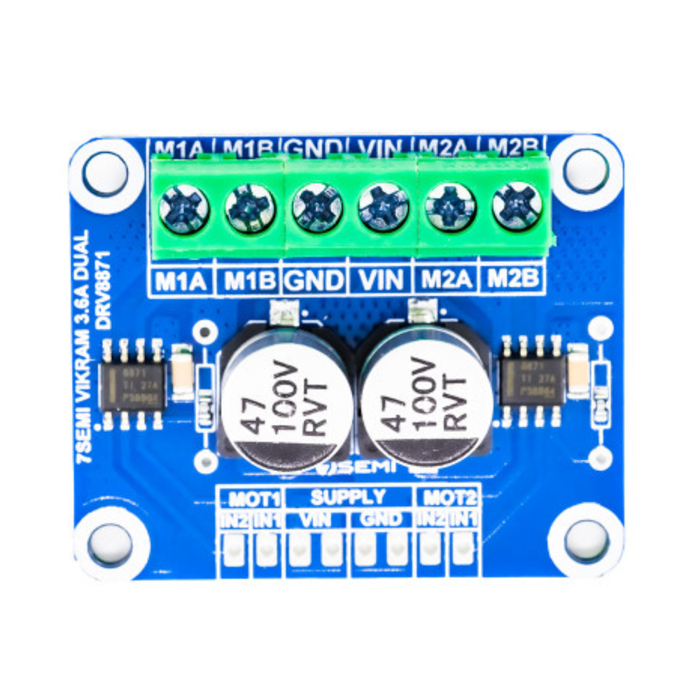 7Semi Vikram-453R6D 45V 3.6A Dual Motor Driver for Robotics & Automation