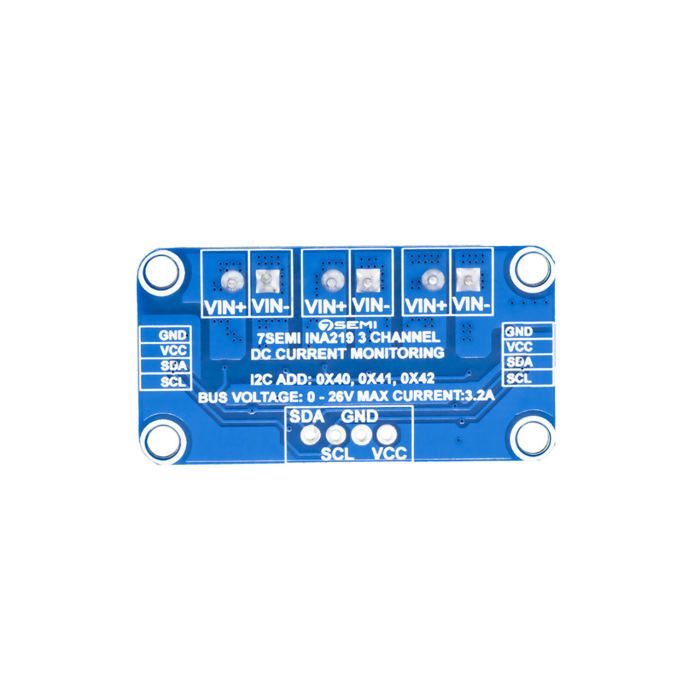 7Semi INA219 Triple-Channel DC Current Sensor Breakout - IoTcart