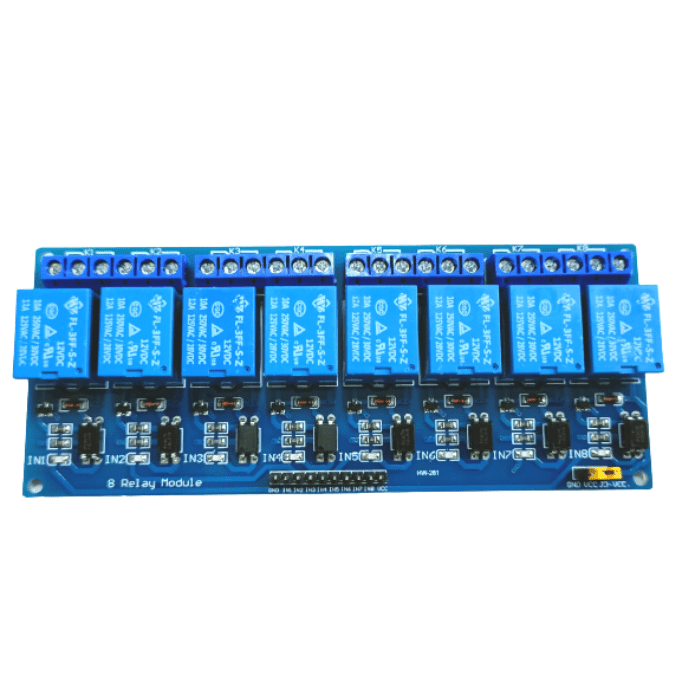Iotcart SES-P-401 12V 8-Channel Relay Board - Arduino Compatible