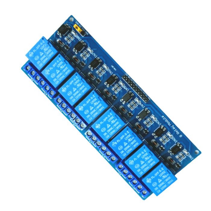 Iotcart SES-P-401 12V 8-Channel Relay Board - Arduino Compatible