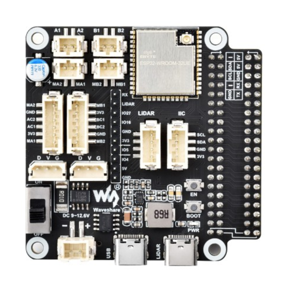 Waveshare ESP32-Based General Driver board for Robots supports Wi-Fi & Bluetooth