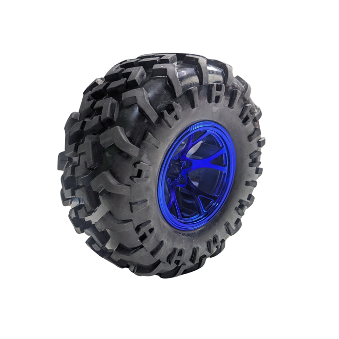 Iotcart SES-P-4041 130mm Robot Wheel for DIY Robotics - 4mm Hex Coupler