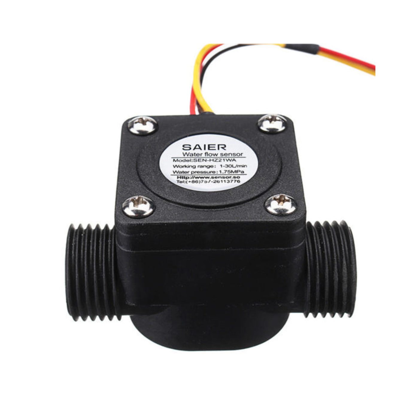 SEN-HZ21WA G1/2” Water Flow Sensor – Nylon Flow Meter