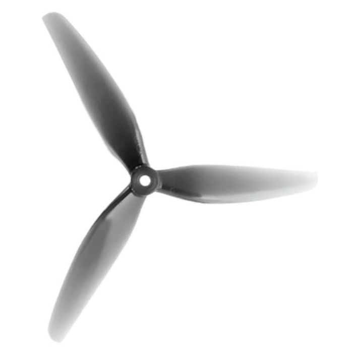 HQProp 7X4X3 Light Grey (2CW+2CCW)-Poly Carbonate Triblade Propeller