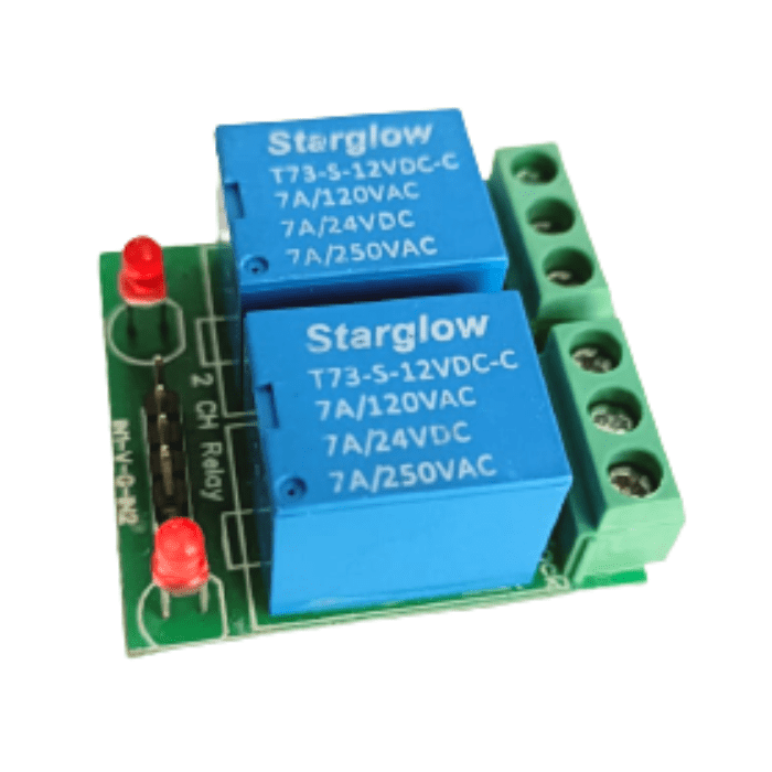 Iotcart SES-P-407 2 CH 12V Relay Board - High Power Switching for Arduino Projects