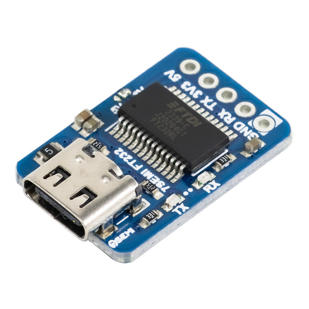 7Semi Compact FT232 USB-C UART (TTL) Communication Module